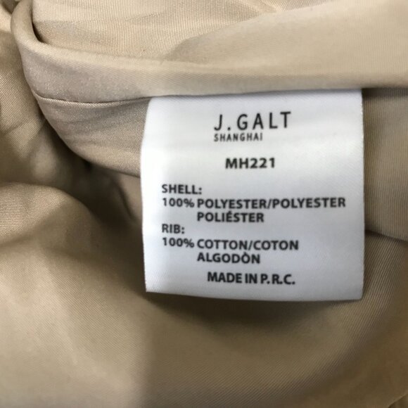 JOHN J GALT ~ WOMENS ONE SIZE ~ TAN SHERPA FLEECE FULL ZIP JACKET COAT - Picture 6 of 7